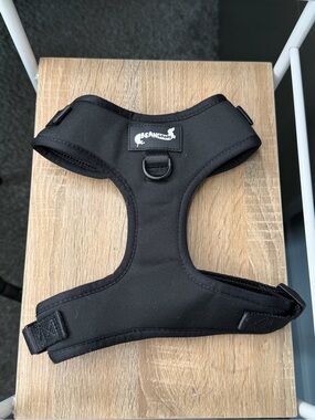 BEANgoods Black Padded Dog Harness - M